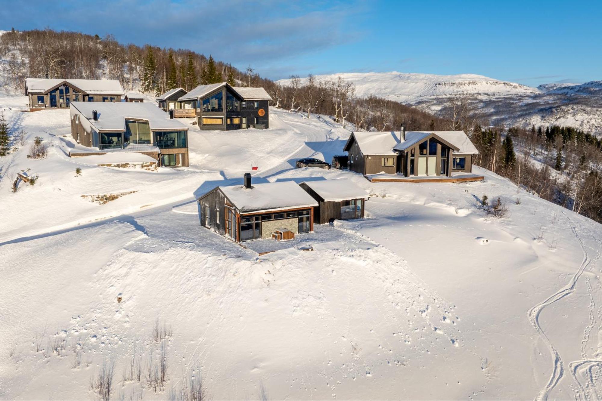 Exclusive Mountain Cabin With Spectacular Views At The Top Of Hodlekve With Possibility Of Extra Unit Согндал Екстер'єр фото